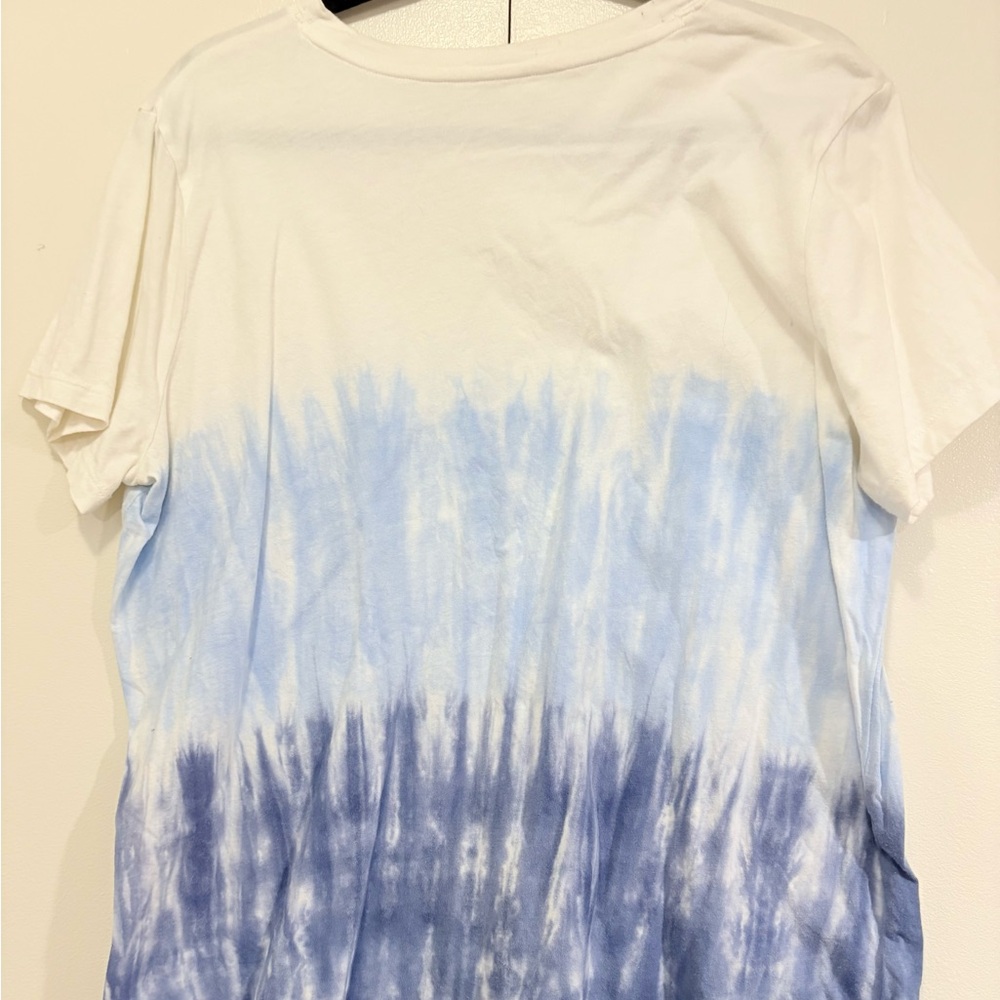 A New Day White and Blue Short Sleeve T-Shirt - Picture 3 of 3